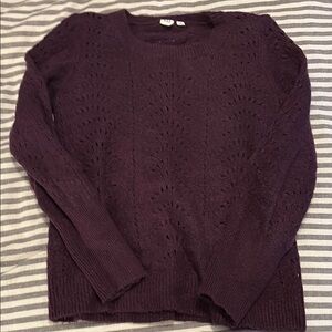 Elegant Purple Women's Sweater